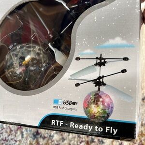 NWT Fun Factory Mini Flyer Induction Flying Drone Ready to Fly USB Charging